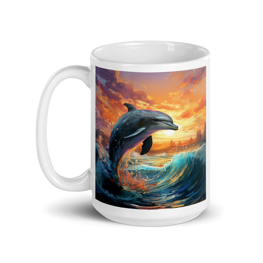 Dolphin Spirit Animal Ceramic Mug