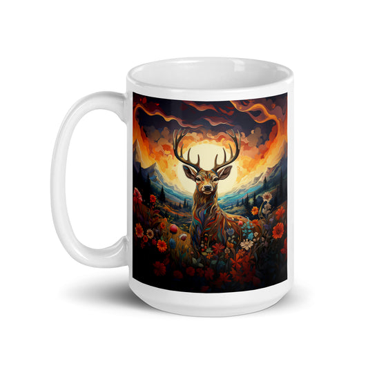 Deer Spirit Animal Ceramic Mug