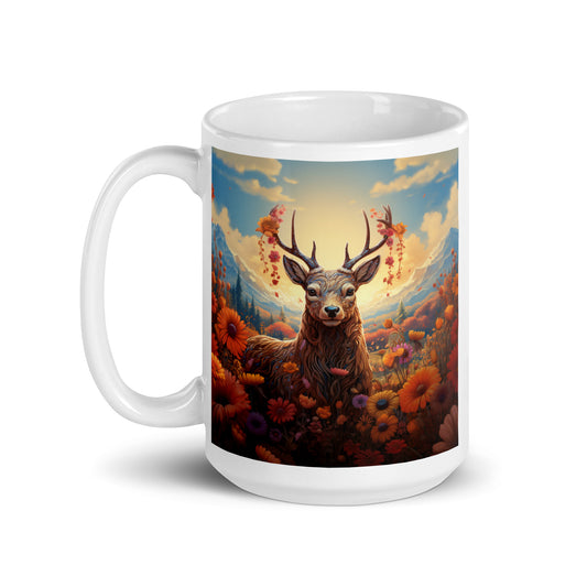 Deer Spirit Animal Ceramic Mug