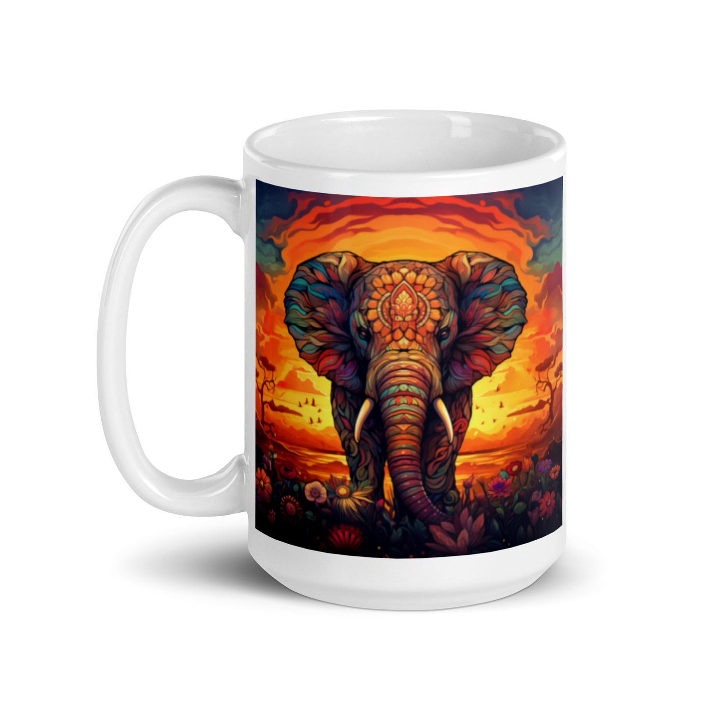 Elephant Spirit Animal Ceramic Mug