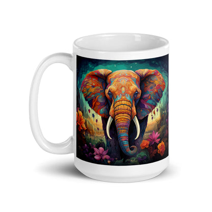 Elephant Spirit Animal Ceramic Mug