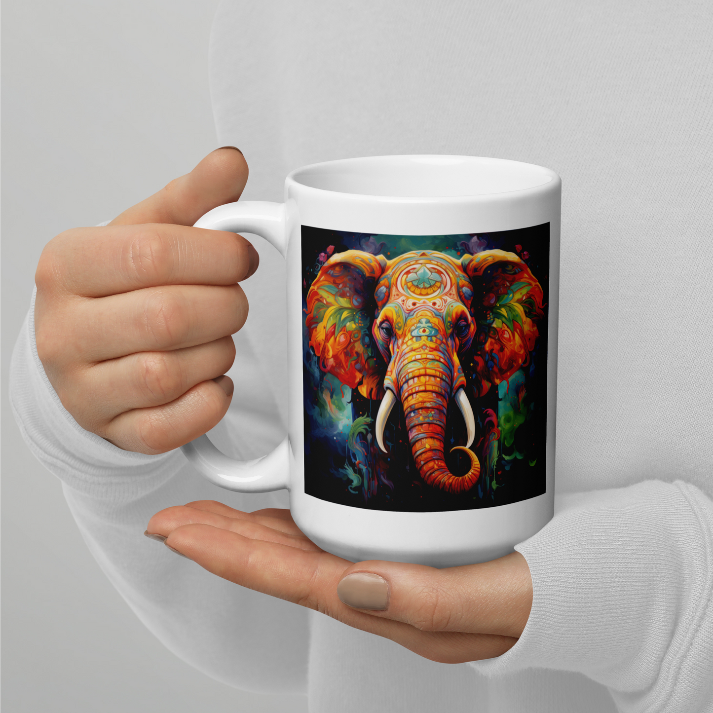 Elephant Spirit Animal Ceramic Mug