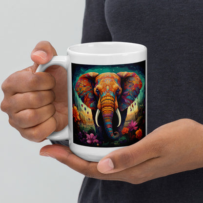 Elephant Spirit Animal Ceramic Mug