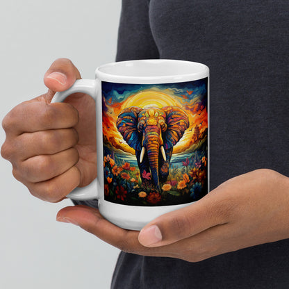 Elephant Spirit Animal Ceramic Mug