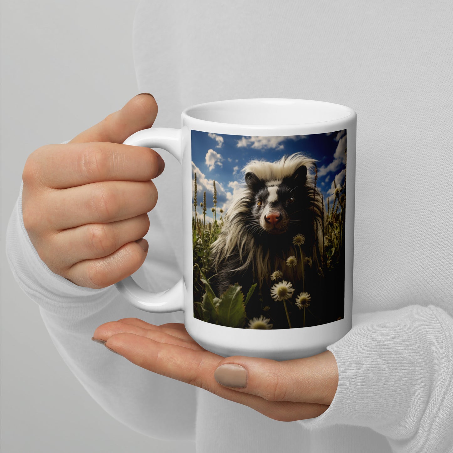 Skunk Spirit Animal Ceramic Mug