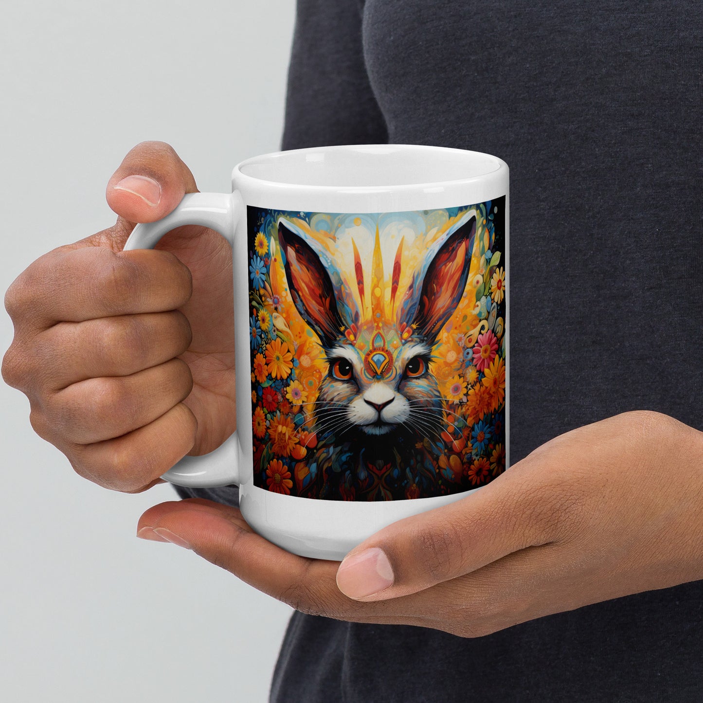 Rabbit Spirit Animal Ceramic Mug