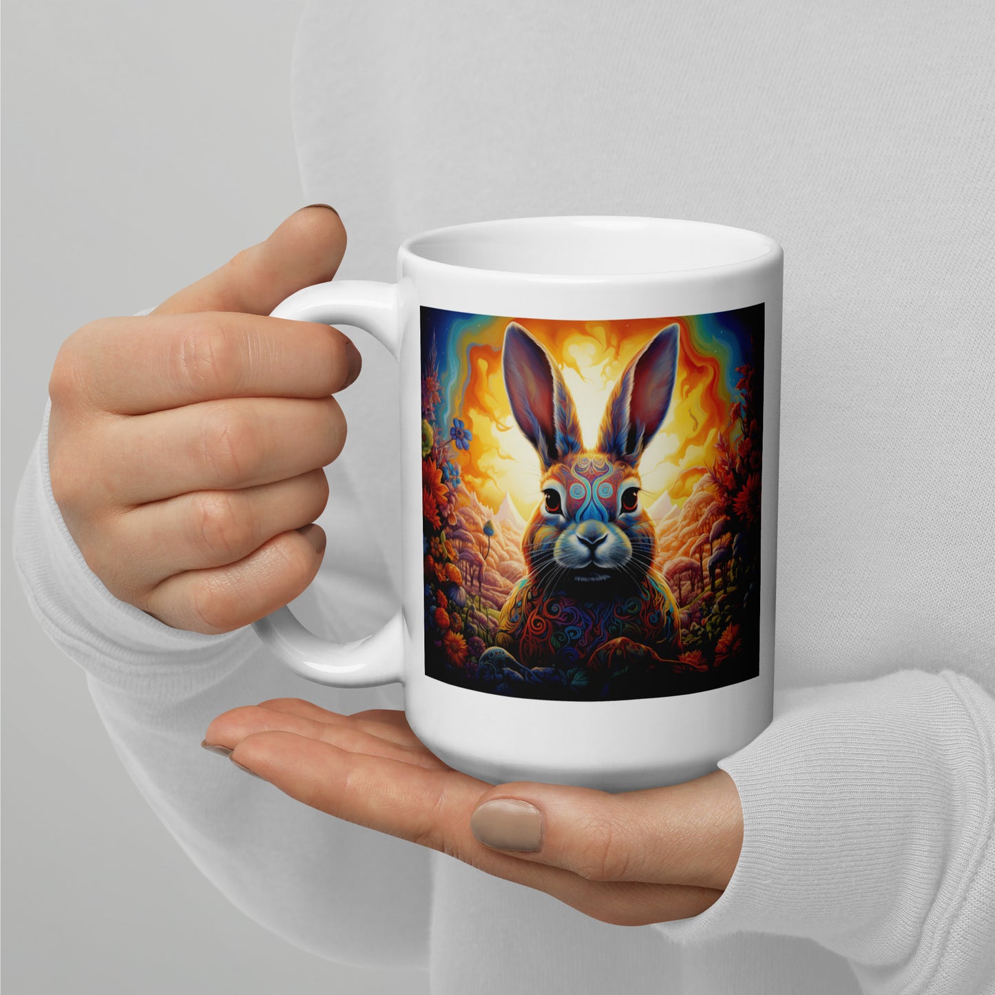 Rabbit Spirit Animal Ceramic Mug