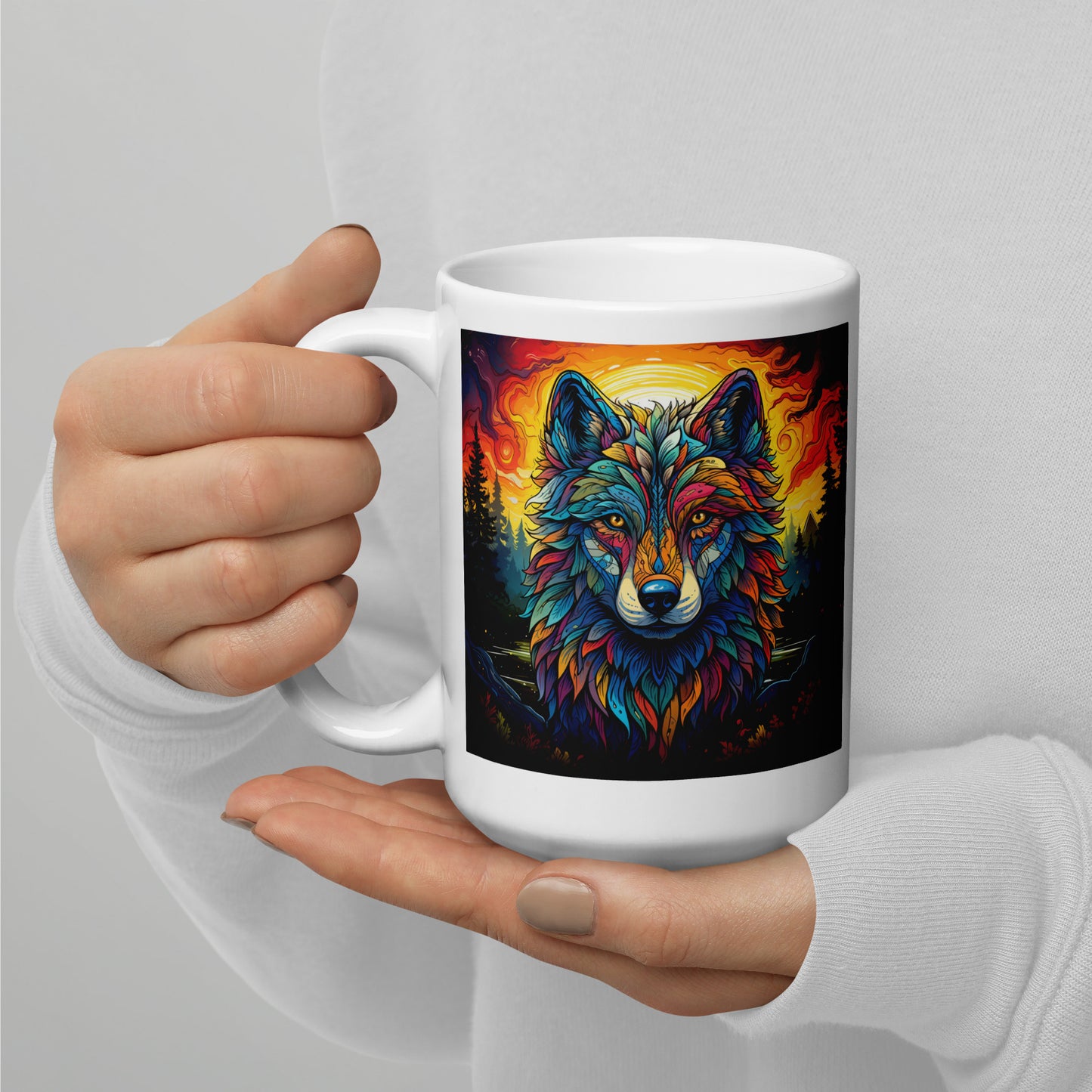 Wolf Spirit Animal Ceramic Mug