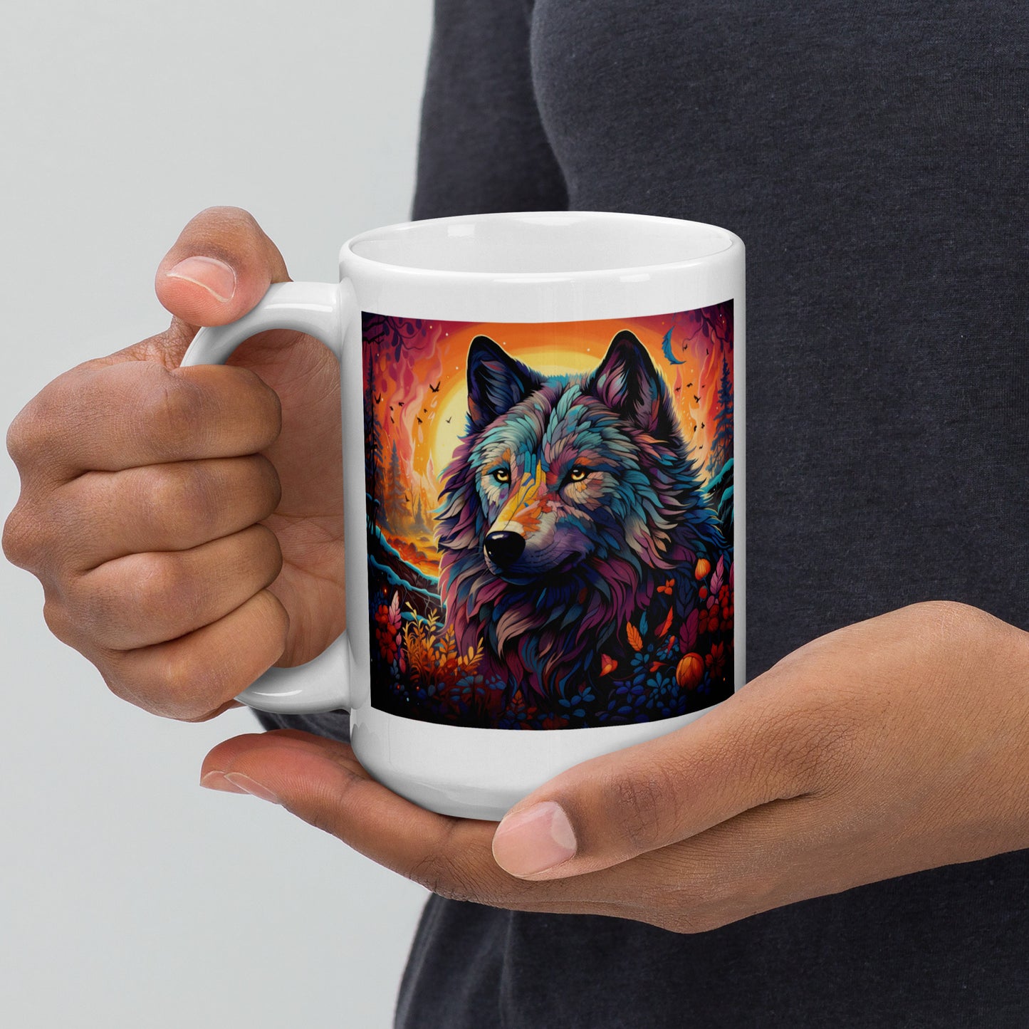 Wolf Spirit Animal Ceramic Mug