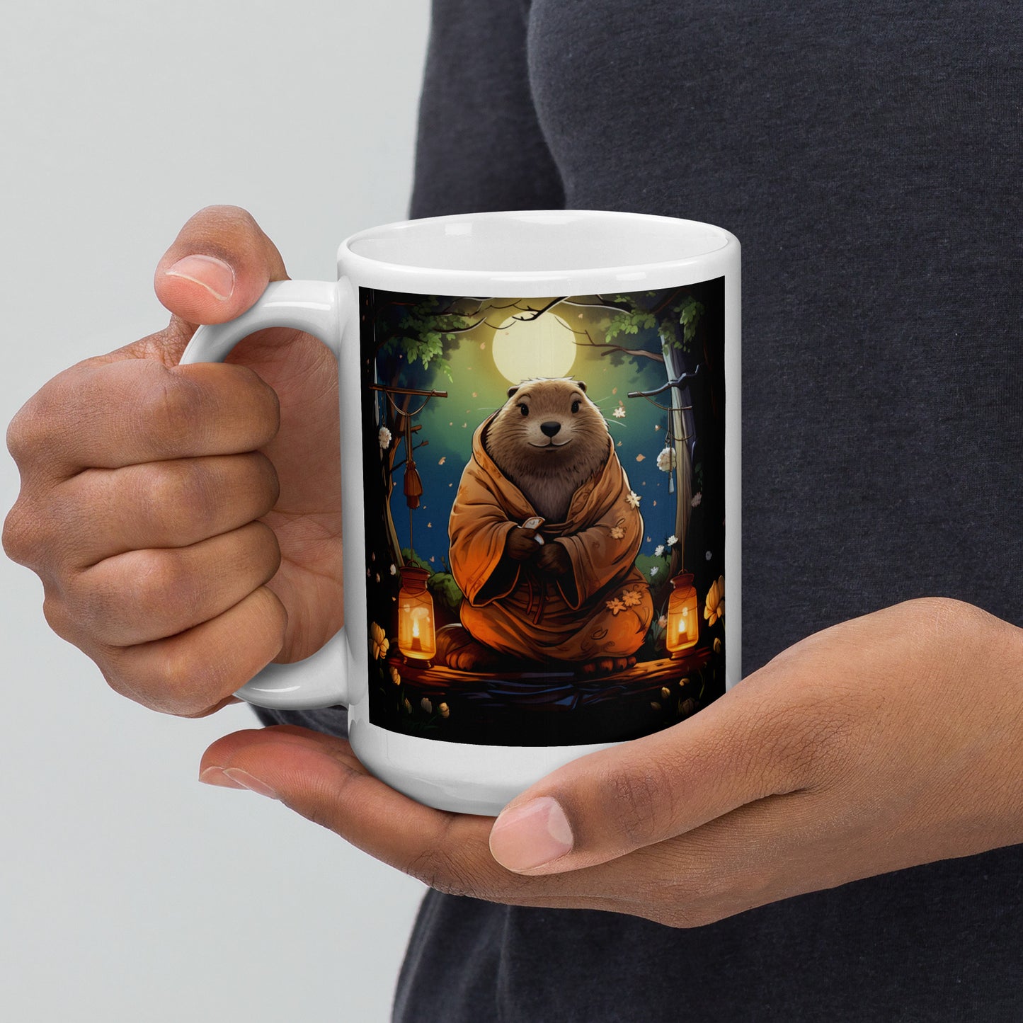 Groundhog Spirit Animal Ceramic Mug