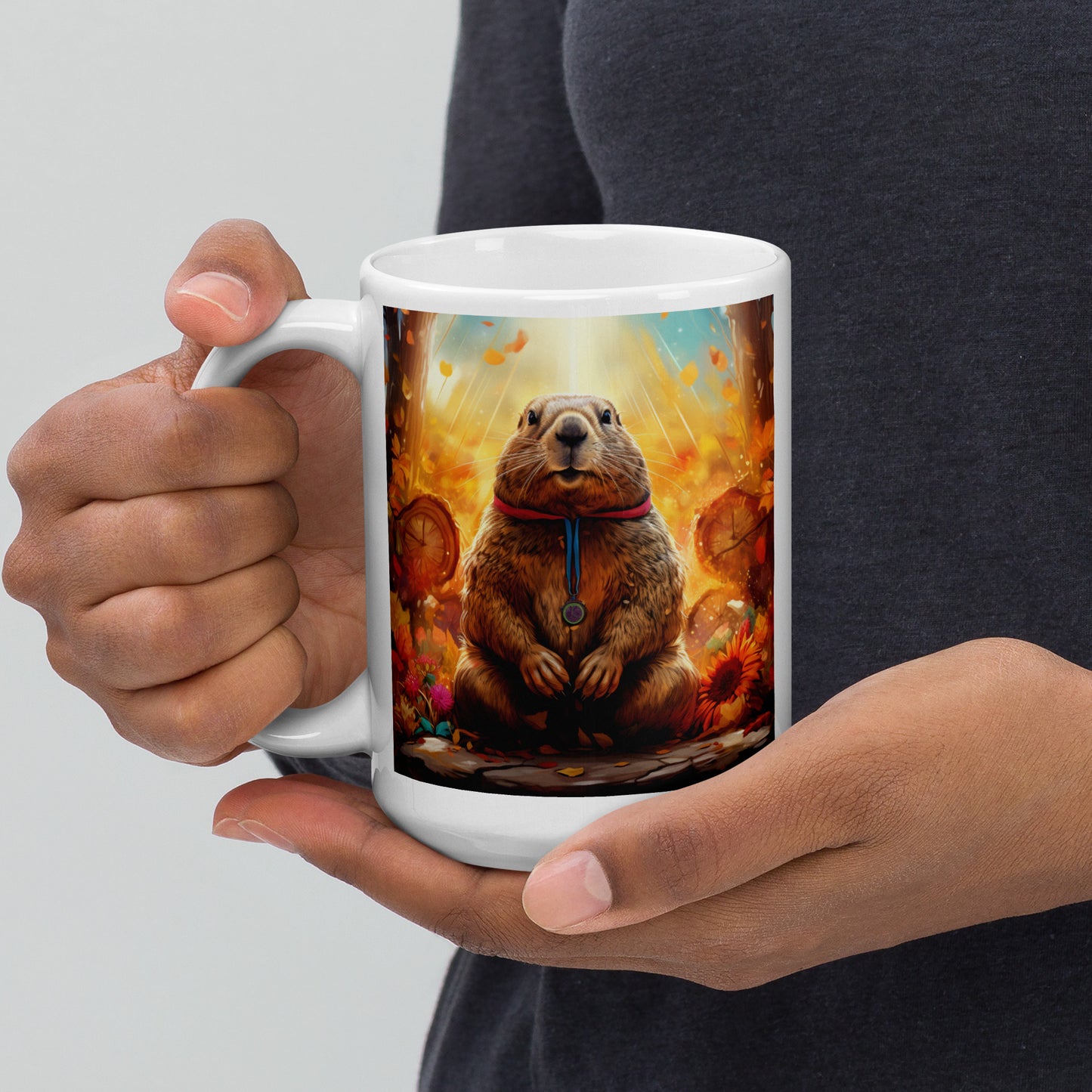 Groundhog Spirit Animal Ceramic Mug