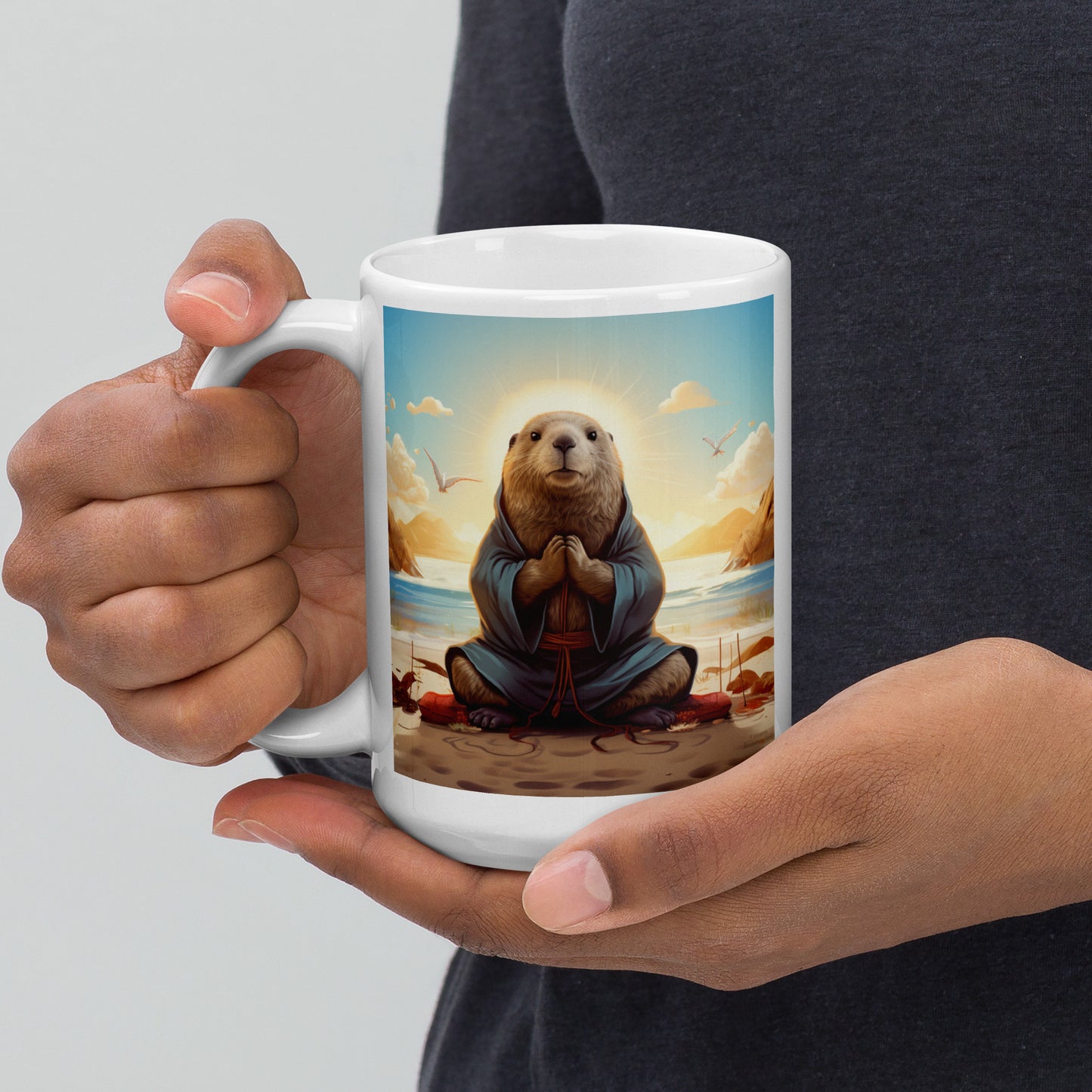 Groundhog Spirit Animal Ceramic Mug