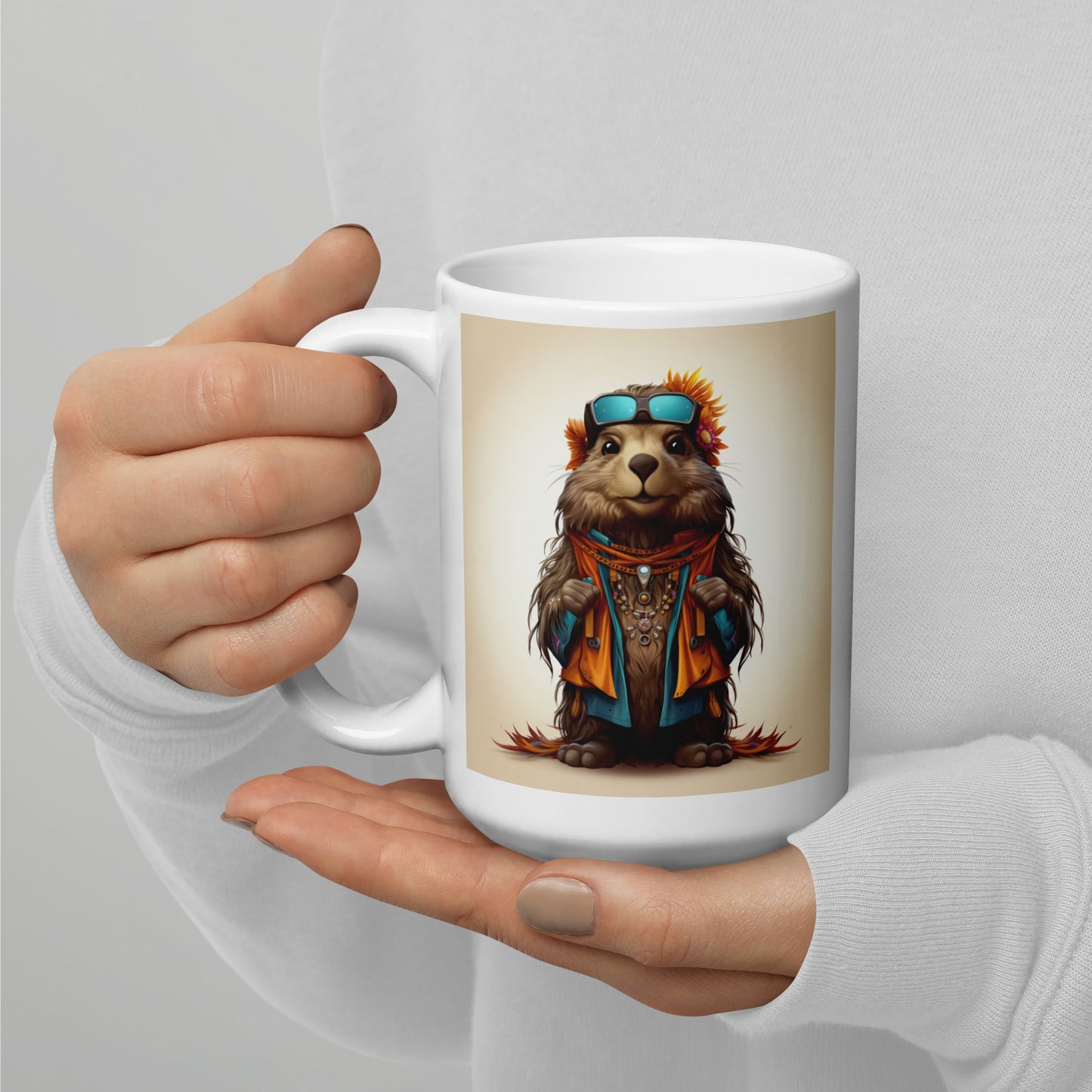 Groundhog Spirit Animal Ceramic Mug