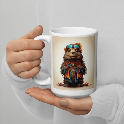 Groundhog Spirit Animal Ceramic Mug