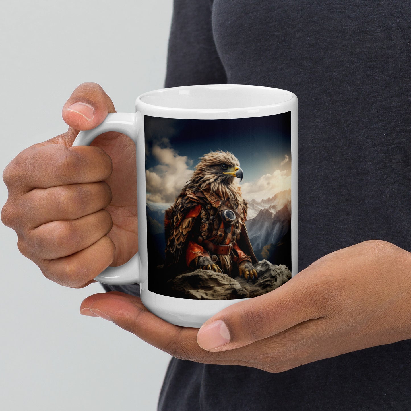 Hawk Spirit Animal Ceramic Mug