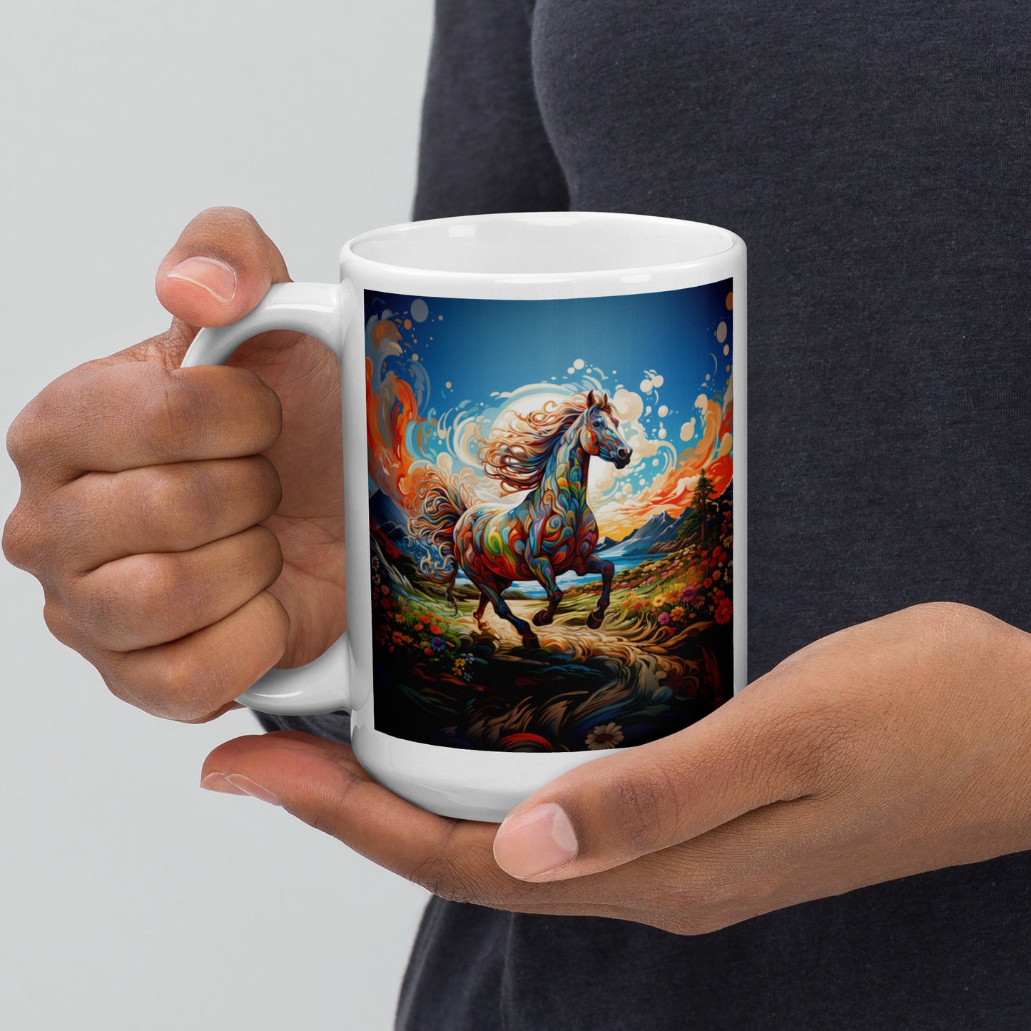 Horse Spirit Animal Ceramic Mug