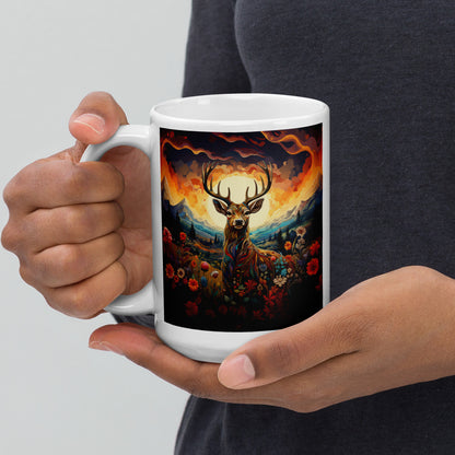 Deer Spirit Animal Ceramic Mug