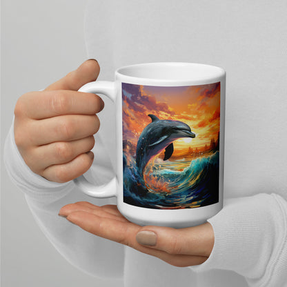 Dolphin Spirit Animal Ceramic Mug