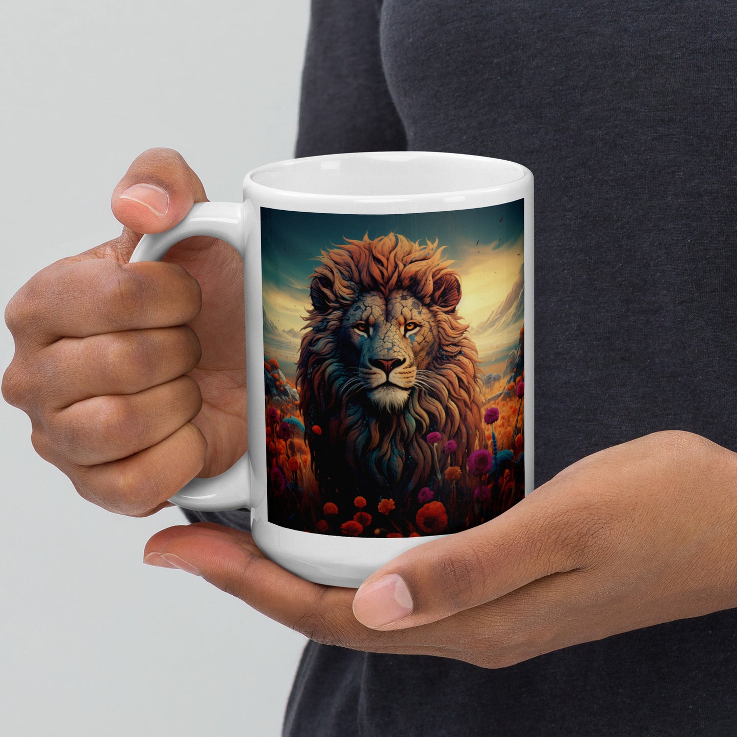 Lion Spirit Animal Ceramic Mug