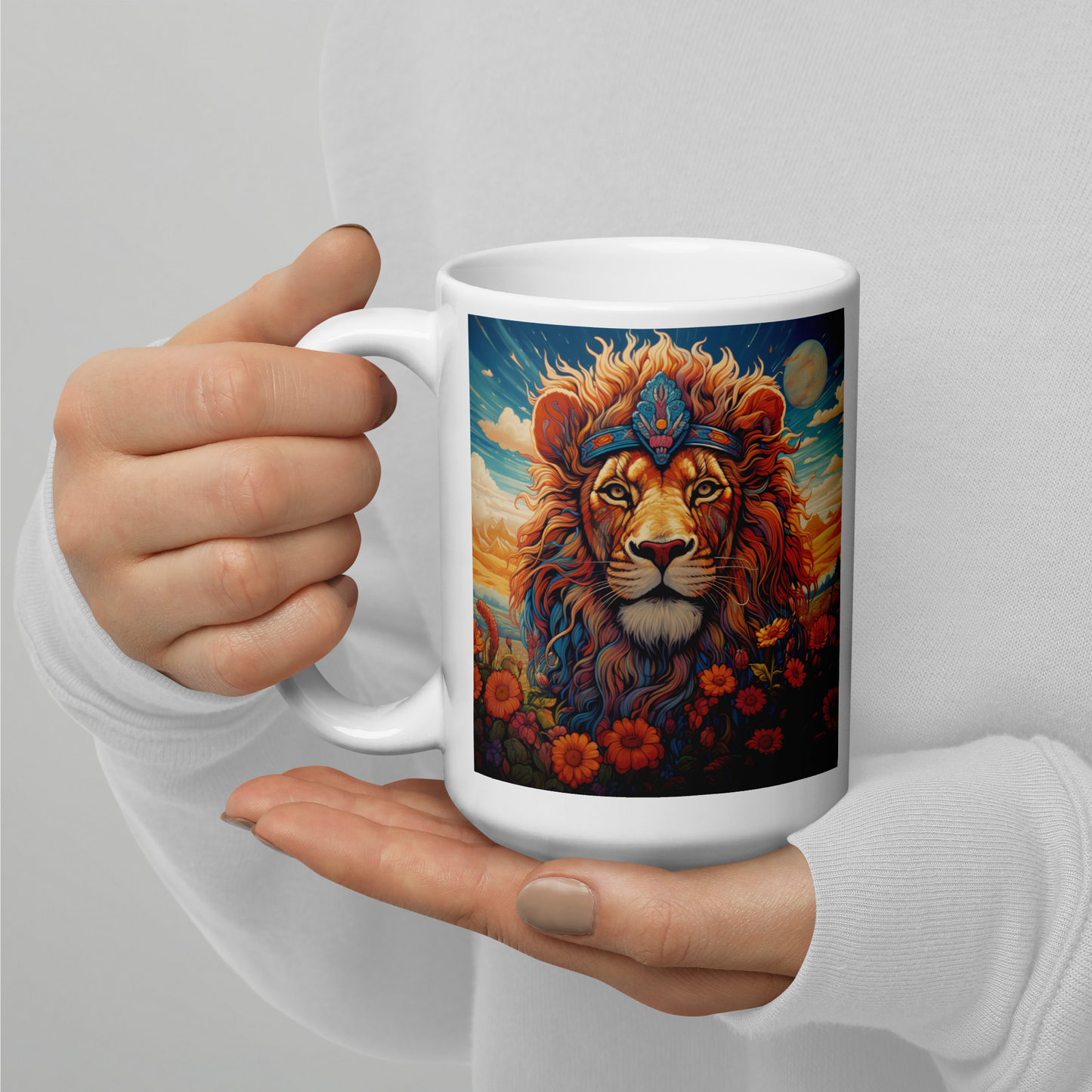 Lion Spirit Animal Ceramic Mug