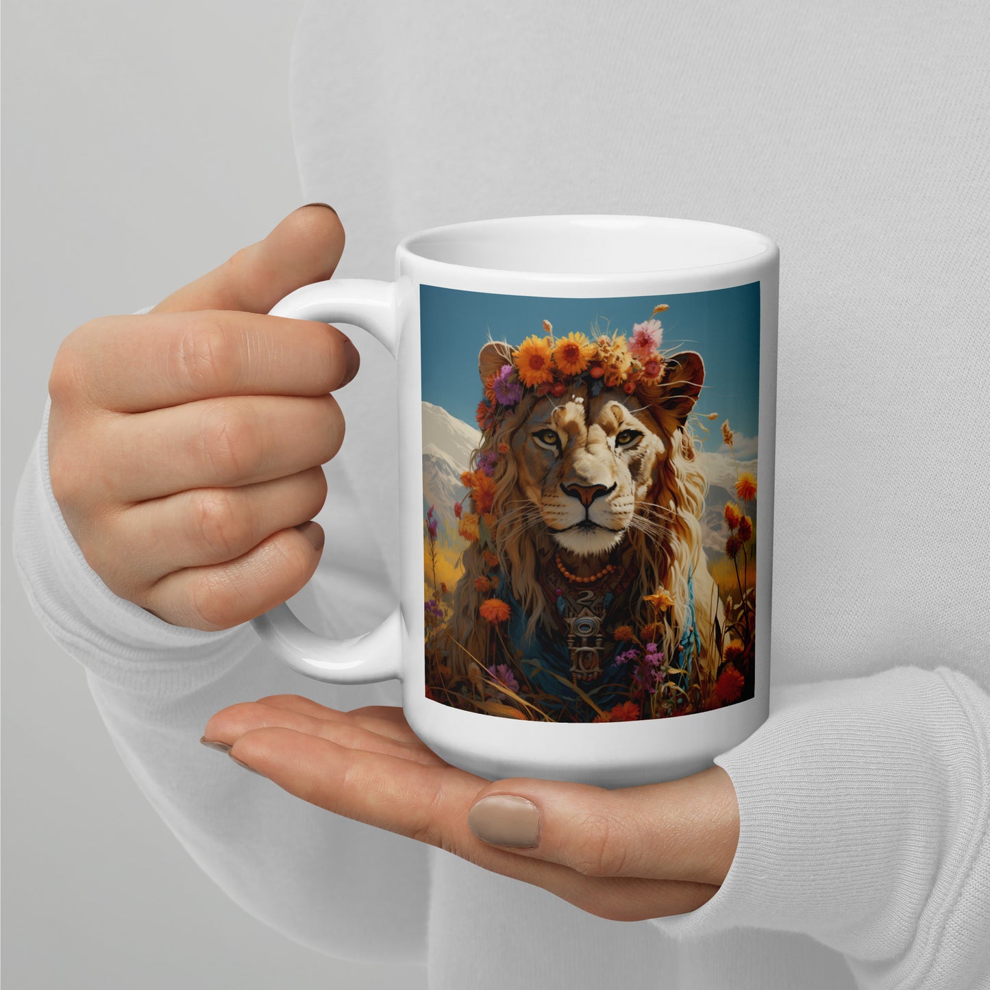 Lion Spirit Animal Ceramic Mug