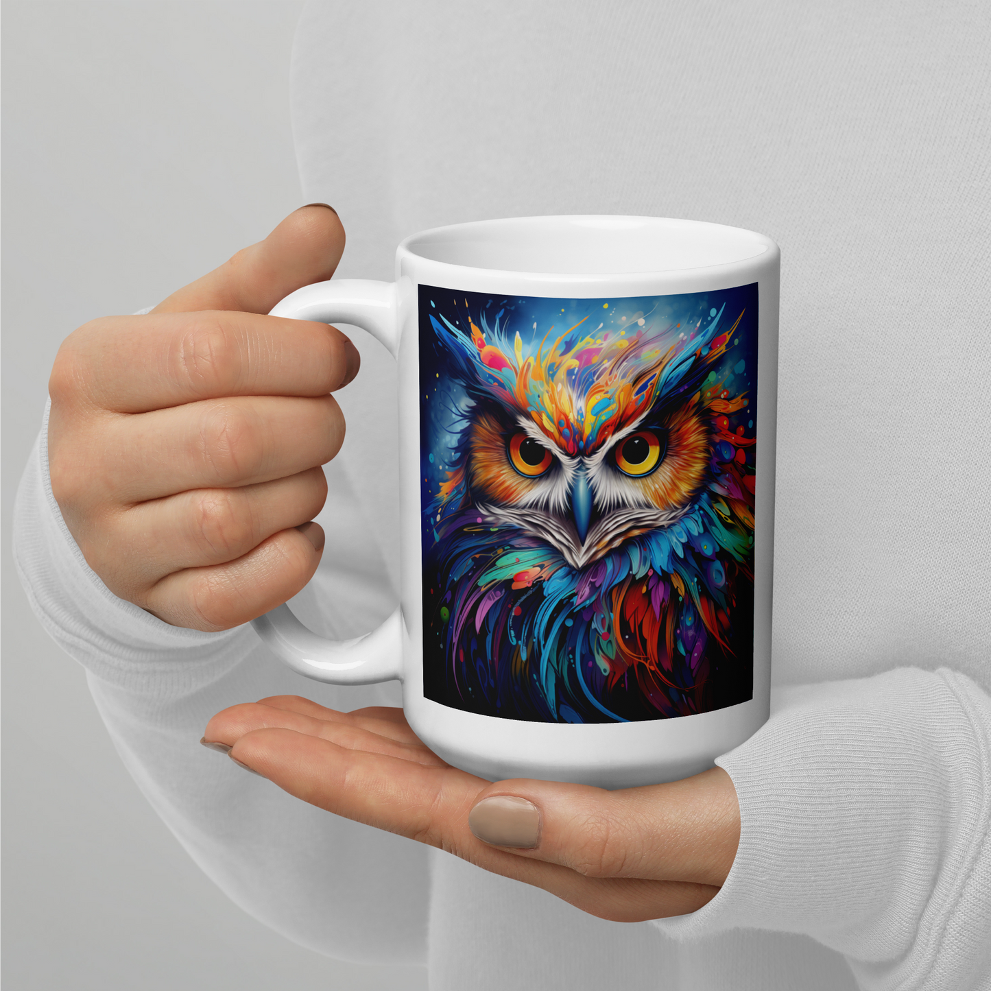 Owl Spirit Animal Ceramic Mug