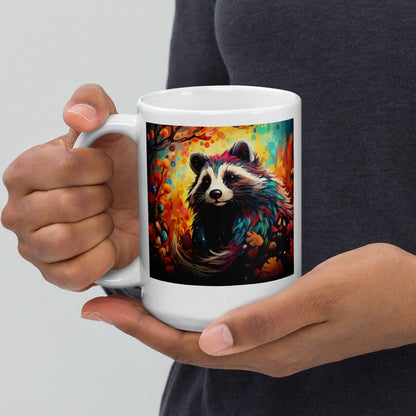 Raccoon Spirit Animal Ceramic Mug