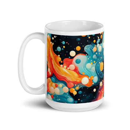 Bubbles and Waves Ceramic Mug