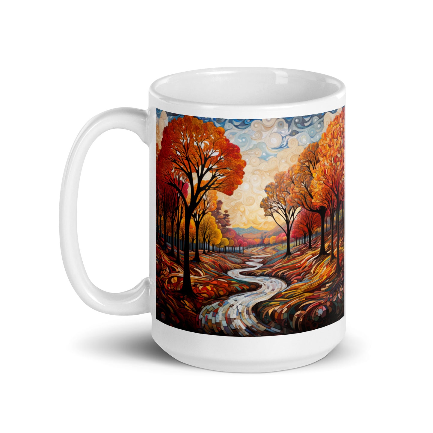 Falling Leaves Make Me Feel Fine Ceramic Mug