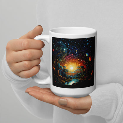 Flowing With Cosmic Energy Ceramic Mug