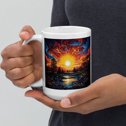 Sunshine on my Mind, Good Vibes in my Heart Ceramic Mug