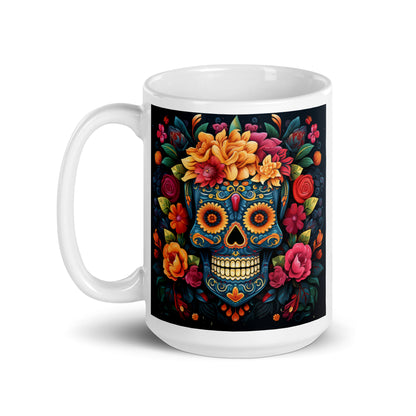 Day of the Dead Sugar Skull Ceramic Mug