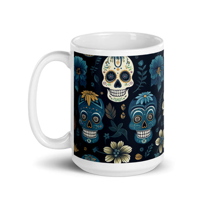 Day of the Dead Sugar Skull Ceramic Mug