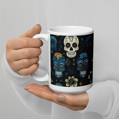 Day of the Dead Sugar Skull Ceramic Mug