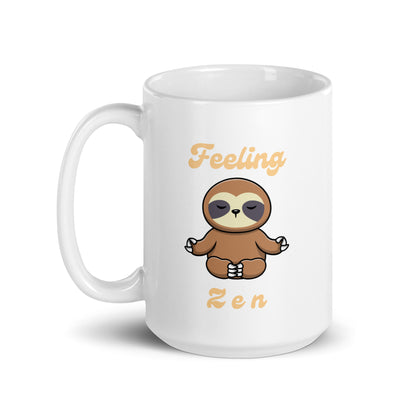 Feeling Zen Sloth Ceramic Mug