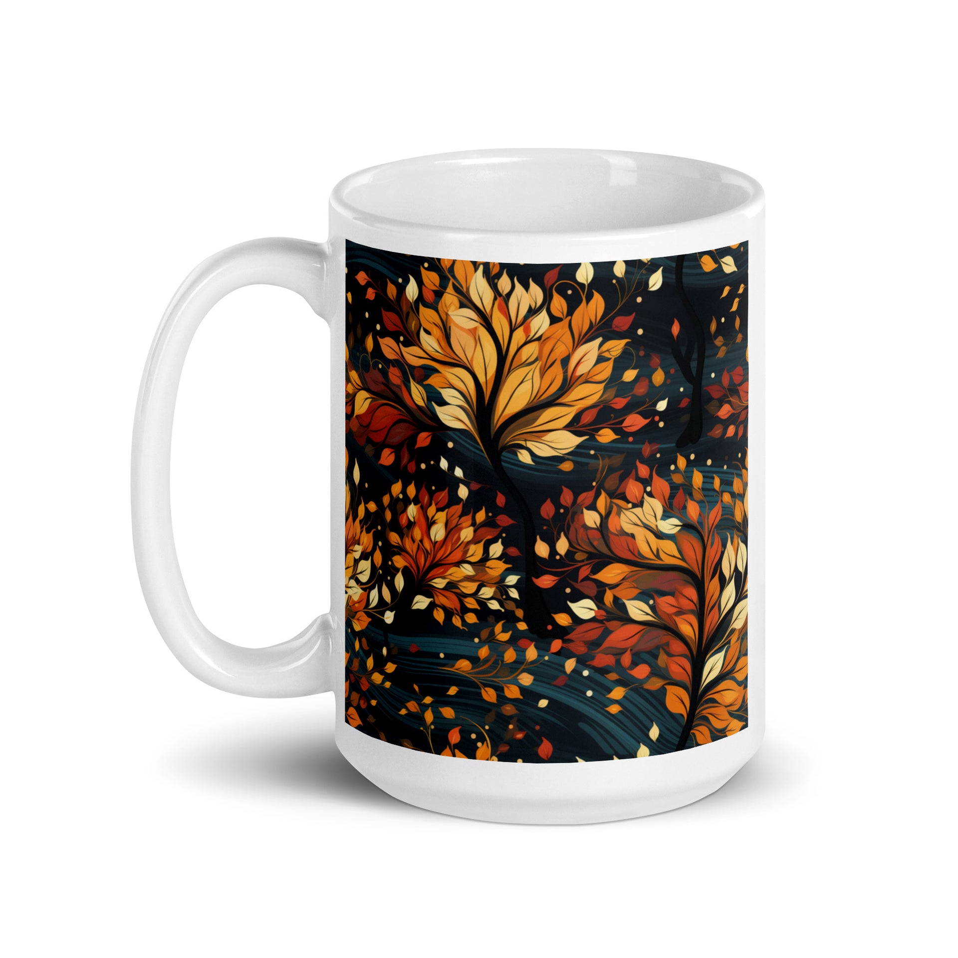 Autumn Breeze Makes Me Feel Fine Ceramic Mug  Hippie Groundhog
