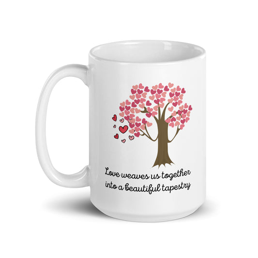 Love Weaves Us Together Ceramic Mug