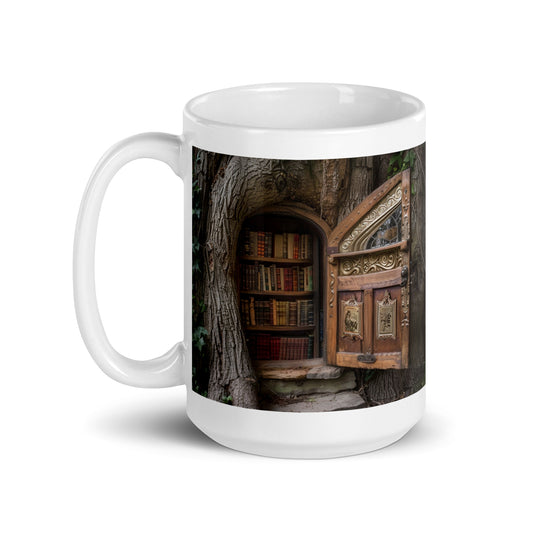 Adventure Awaits Between the Pages Ceramic Mug