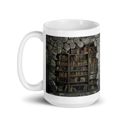 Discovered Hidden Bookshelf Ceramic Mug