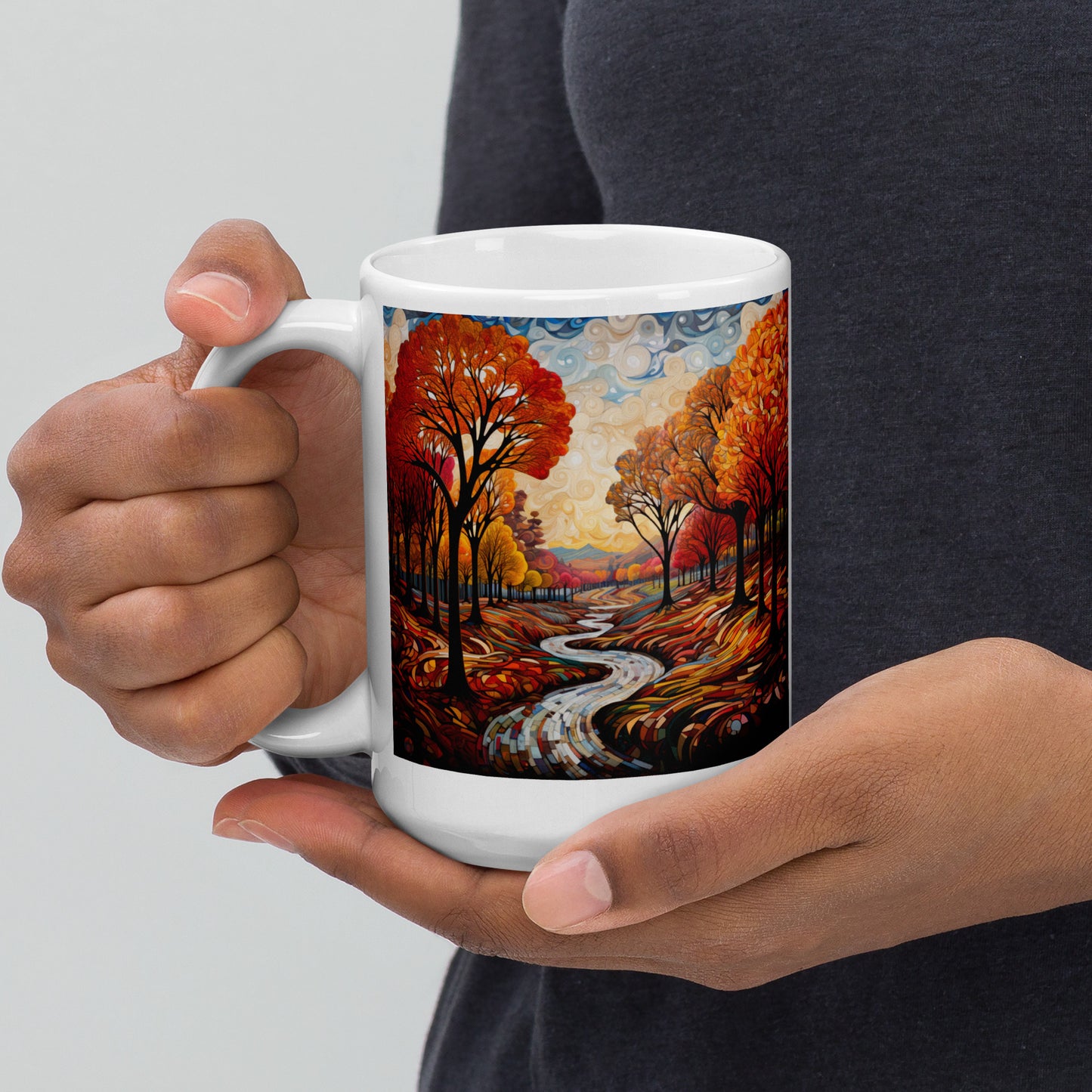 Falling Leaves Make Me Feel Fine Ceramic Mug