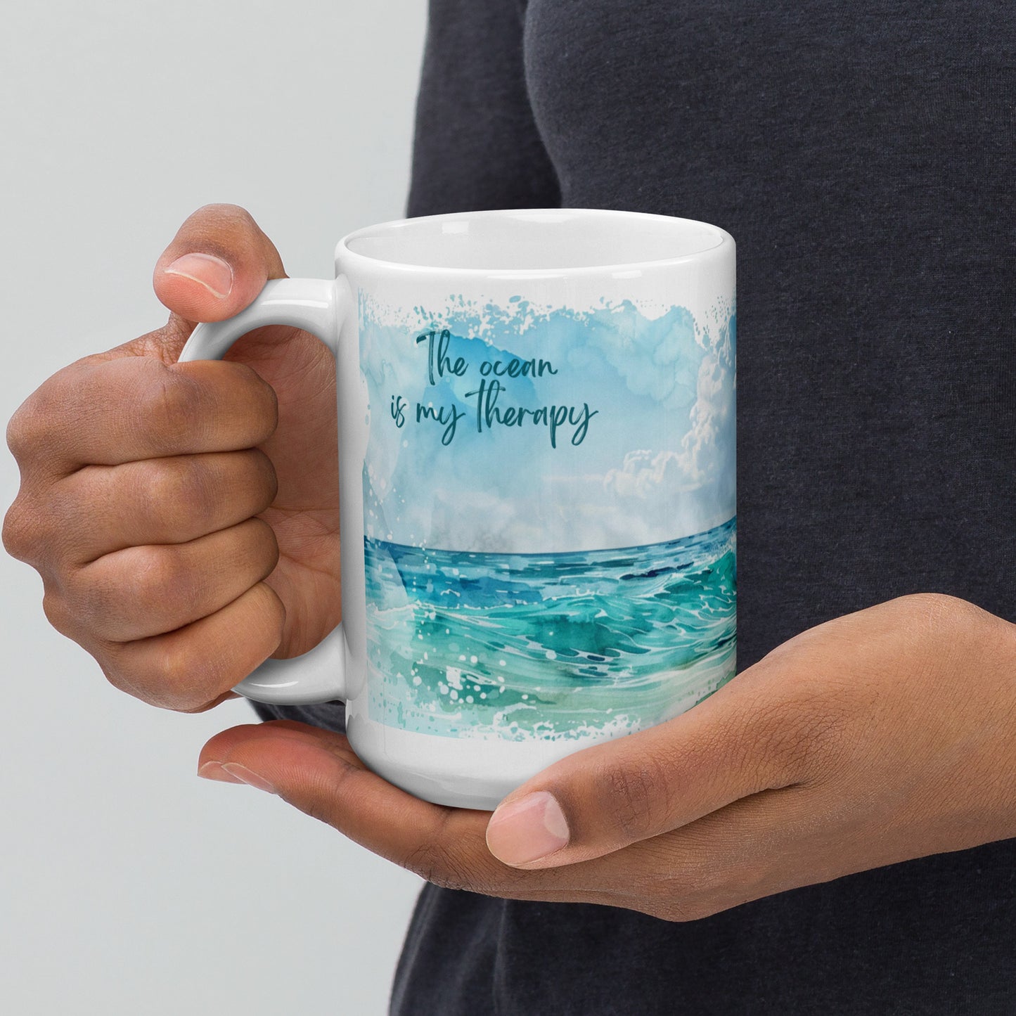 The Ocean is My Therapy Ceramic Mug