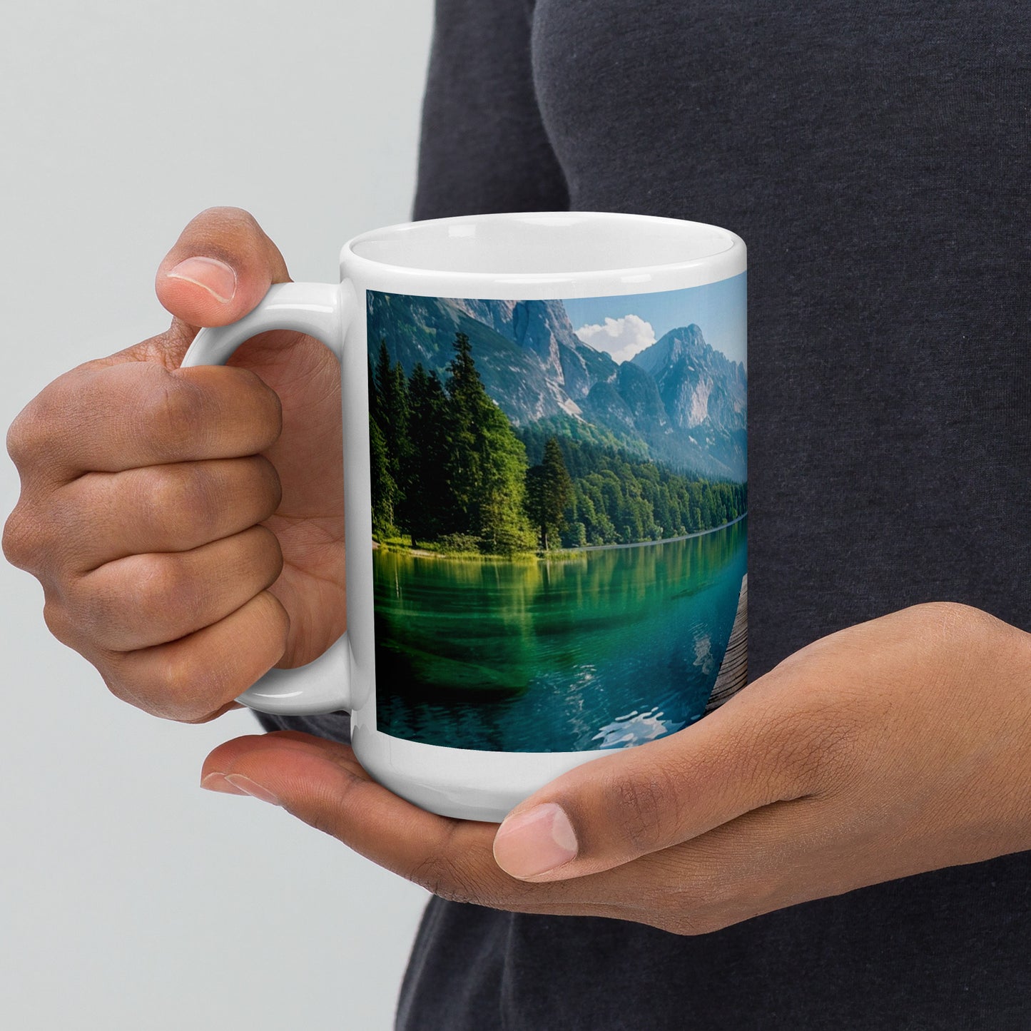 The Lake is My Therapy Ceramic Mug