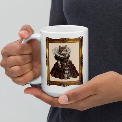 Renaissance Cat Ceramic Mug