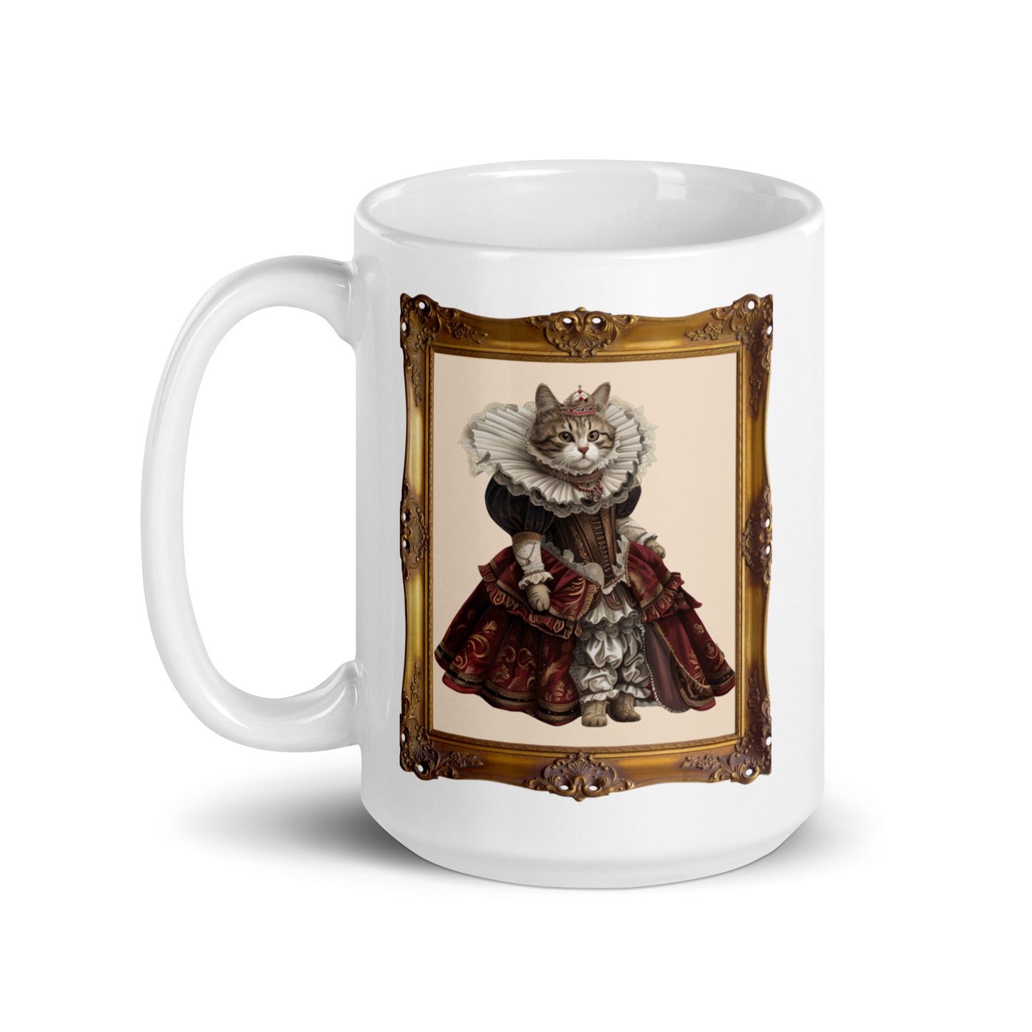 Renaissance Cat Ceramic Mug