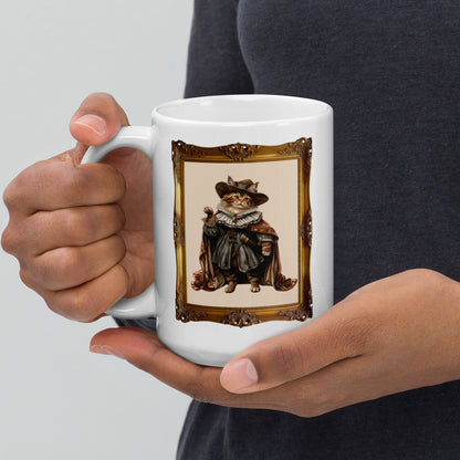 Renaissance Cat Ceramic Mug