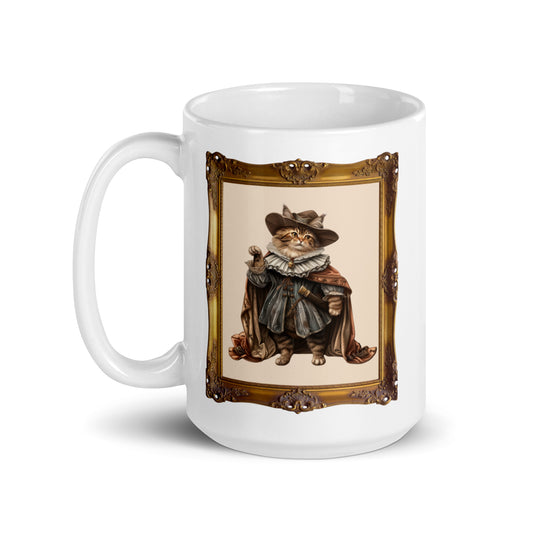 Renaissance Cat Ceramic Mug