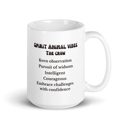 Crow Spirit Animal Ceramic Mug