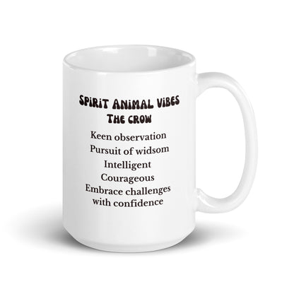 Crow Spirit Animal Ceramic Mug