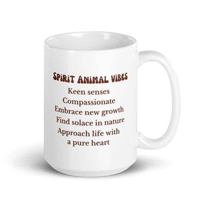 Deer Spirit Animal Ceramic Mug