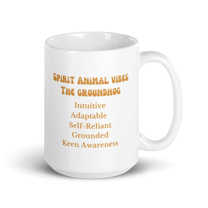 Groundhog Spirit Animal Ceramic Mug